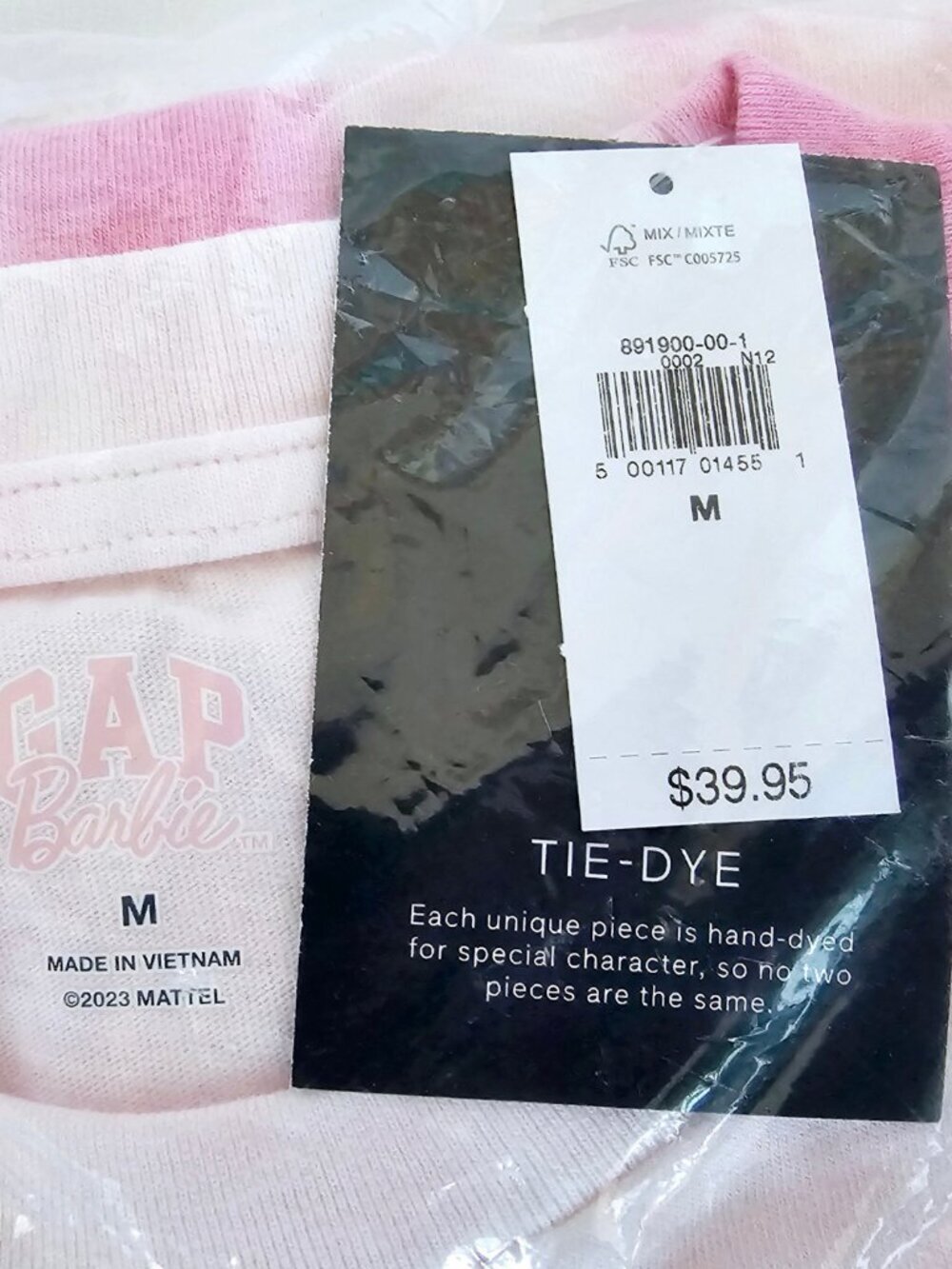 😍 NWT 😍 Gap × Barbie™ Kensational Graphic T-Shirt, Unisex Size M - Picture 4 of 6